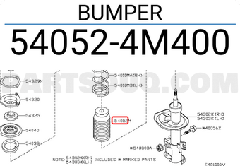 Nissan 540524M400 BUMPER