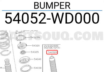 Nissan 54052WD000 BUMPER