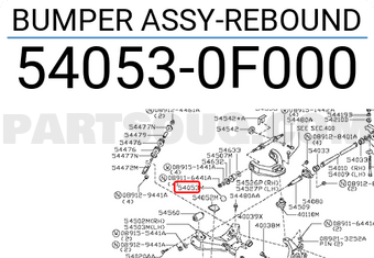 Nissan 540530F000 BUMPER ASSY-REBOUND