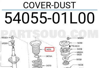 Nissan 5405501L00 COVER-DUST