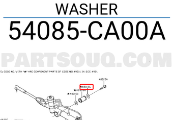 Nissan 54085CA00A WASHER