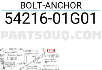 Nissan 5421601G01 BOLT-ANCHOR