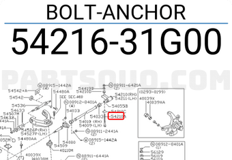 Nissan 5421631G00 BOLT-ANCHOR