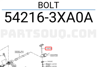 Nissan 542163XA0A BOLT