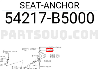 Nissan 54217B5000 SEAT-ANCHOR