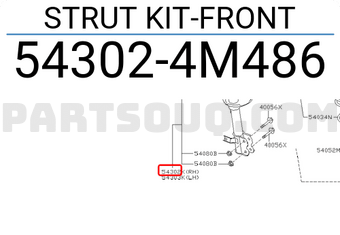 Nissan 543024M486 STRUT KIT-FRONT