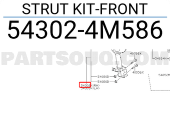 Nissan 543024M586 STRUT KIT-FRONT