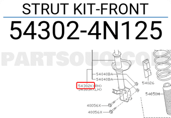 Nissan 543024N125 STRUT KIT-FRONT
