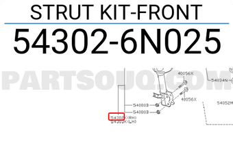 Nissan 543026N025 STRUT KIT-FRONT