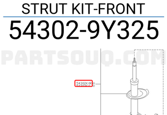 Nissan 543029Y325 STRUT KIT-FRONT