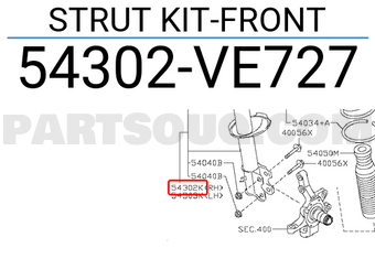 Nissan 54302VE727 STRUT KIT-FRONT