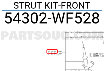 Nissan 54302WF528 STRUT KIT-FRONT