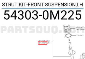 Nissan 543030M225 STRUT KIT-FRONT SUSPENSION,LH