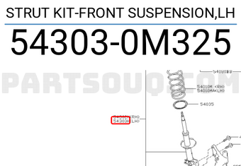 Nissan 543030M325 STRUT KIT-FRONT SUSPENSION,LH
