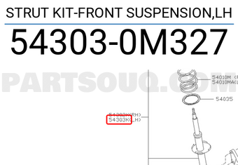 Nissan 543030M327 STRUT KIT-FRONT SUSPENSION,LH