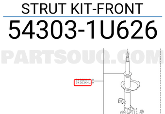 Nissan 543031U626 STRUT KIT-FRONT