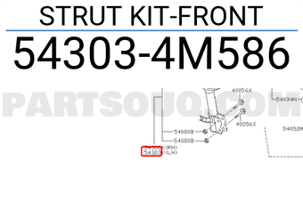 Nissan 543034M586 STRUT KIT-FRONT
