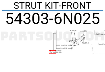 Nissan 543036N025 STRUT KIT-FRONT