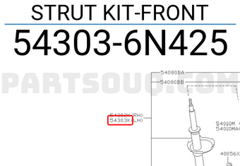 Nissan 543036N425 STRUT KIT-FRONT