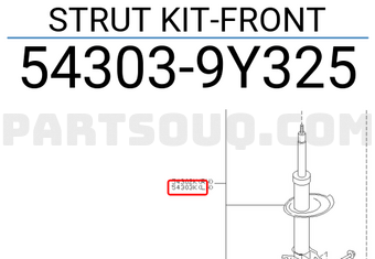 Nissan 543039Y325 STRUT KIT-FRONT