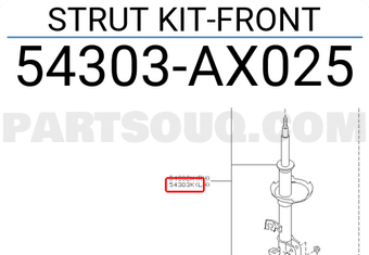 Nissan 54303AX025 STRUT KIT-FRONT