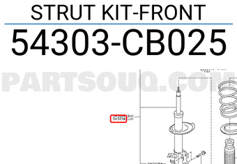 Nissan 54303CB025 STRUT KIT-FRONT