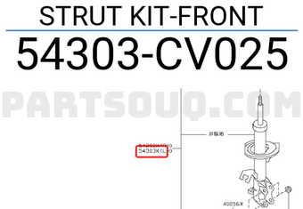 Nissan 54303CV025 STRUT KIT-FRONT