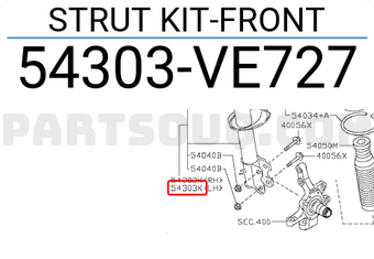 Nissan 54303VE727 STRUT KIT-FRONT