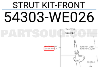 Nissan 54303WE026 STRUT KIT-FRONT