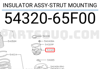Nissan 5432065F00 INSULATOR ASSY-STRUT MOUNTING