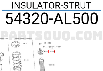 Nissan 54320AL500 INSULATOR-STRUT