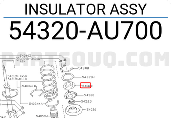 Nissan 54320AU700 INSULATOR ASSY