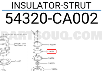 Nissan 54320CA002 INSULATOR-STRUT