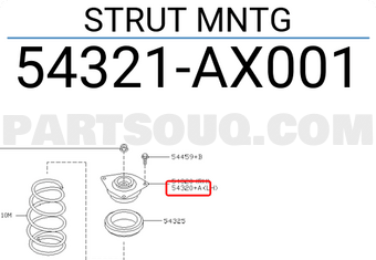 Nissan 54321AX001 STRUT MNTG