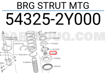 Nissan 543252Y000 BRG STRUT MTG