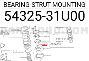 Nissan 5432531U00 BEARING-STRUT MOUNTING
