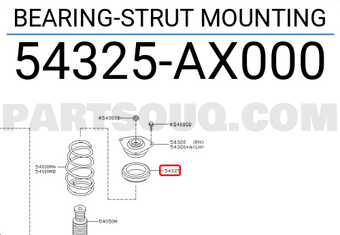 Nissan 54325AX000 BEARING-STRUT MOUNTING