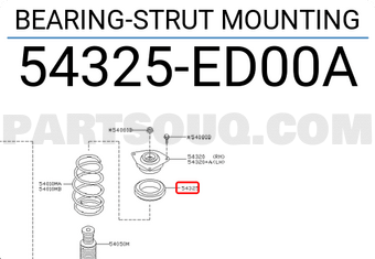 Nissan 54325ED00A BEARING-STRUT MOUNTING