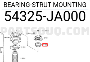 Nissan 54325JA000 BEARING-STRUT MOUNTING