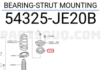 Nissan 54325JE20B BEARING-STRUT MOUNTING