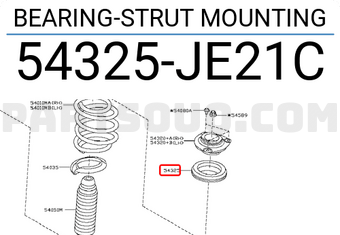 Nissan 54325JE21C BEARING-STRUT MOUNTING