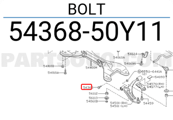 Nissan 5436850Y11 BOLT