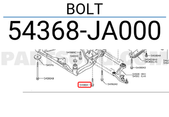 Nissan 54368JA000 BOLT