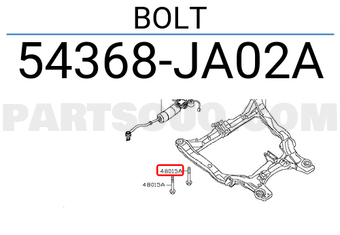 Nissan 54368JA02A BOLT
