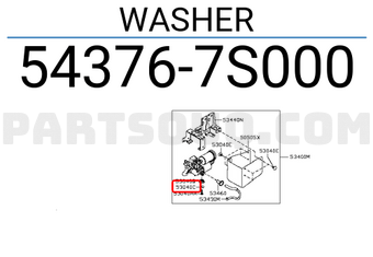 Nissan 543767S000 WASHER