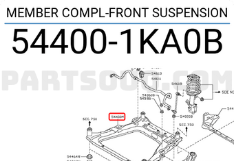 Nissan 544001KA0B MEMBER COMPL-FRONT SUSPENSION