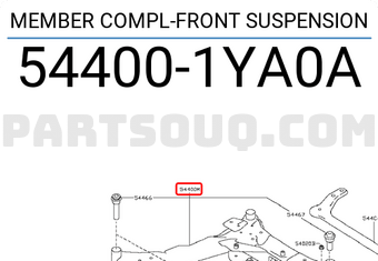 Nissan 544001YA0A MEMBER COMPL-FRONT SUSPENSION