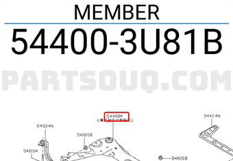 Nissan 544003U81B MEMBER