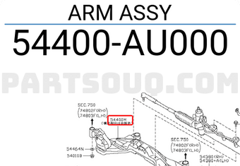 Nissan 54400AU000 ARM ASSY