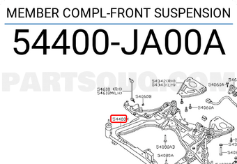 Nissan 54400JA00A MEMBER COMPL-FRONT SUSPENSION